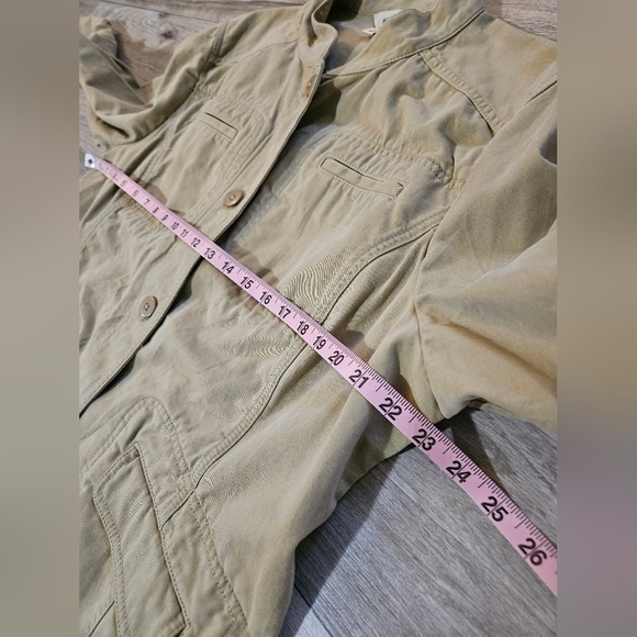 L L Bean Blazer Womens Size XL Full Button Long Sleeve Cotton Jacket 282451 - Picture 5 of 15